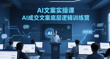 AI文案实操课，AI成交文案底层逻辑训练营-明楼资源站