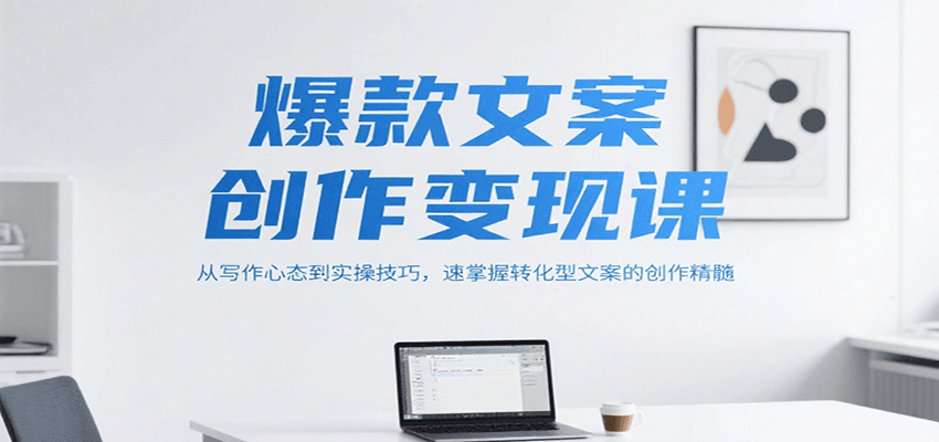 爆款文案创作变现课，从写作心态到实操技巧，速掌握转化型文案的创作精髓-明楼资源站
