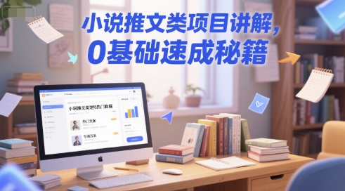 小说推文类项目讲解，0 基础速成秘籍-明楼资源站