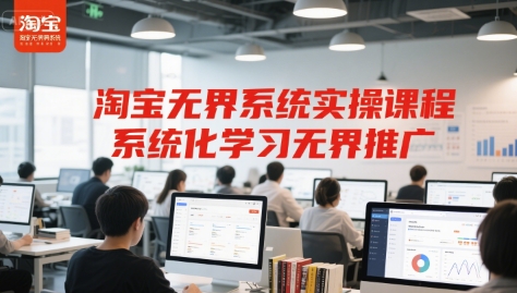 淘宝无界系统实操课程，系统化学习无界推广-明楼资源站