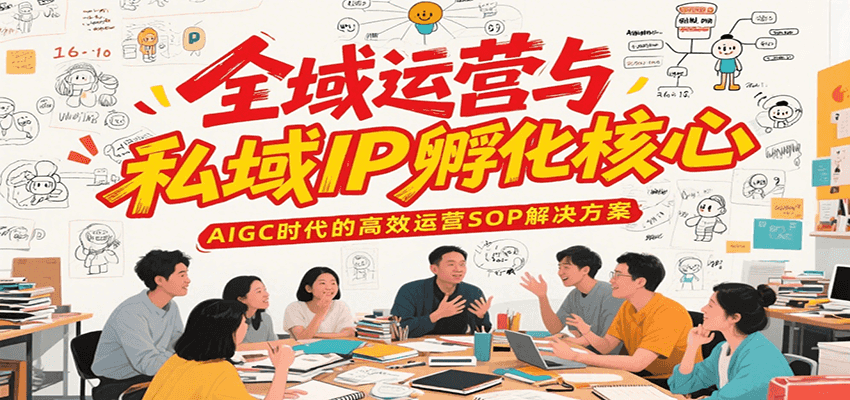 全域运营与私域IP孵化核心，AIGC时代的高效运营SOP解决方案-明楼资源站