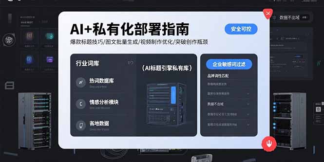 AI+私有化部署指南 爆款标题技巧/图文批量生成/视频制作优化/突破创作瓶颈-明楼资源站