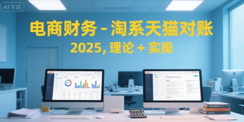 电商财务-淘系天猫对账2025，理论+实操-明楼资源站