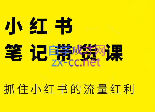 张宾·小红书笔记带货课(更新5月)-明楼资源站