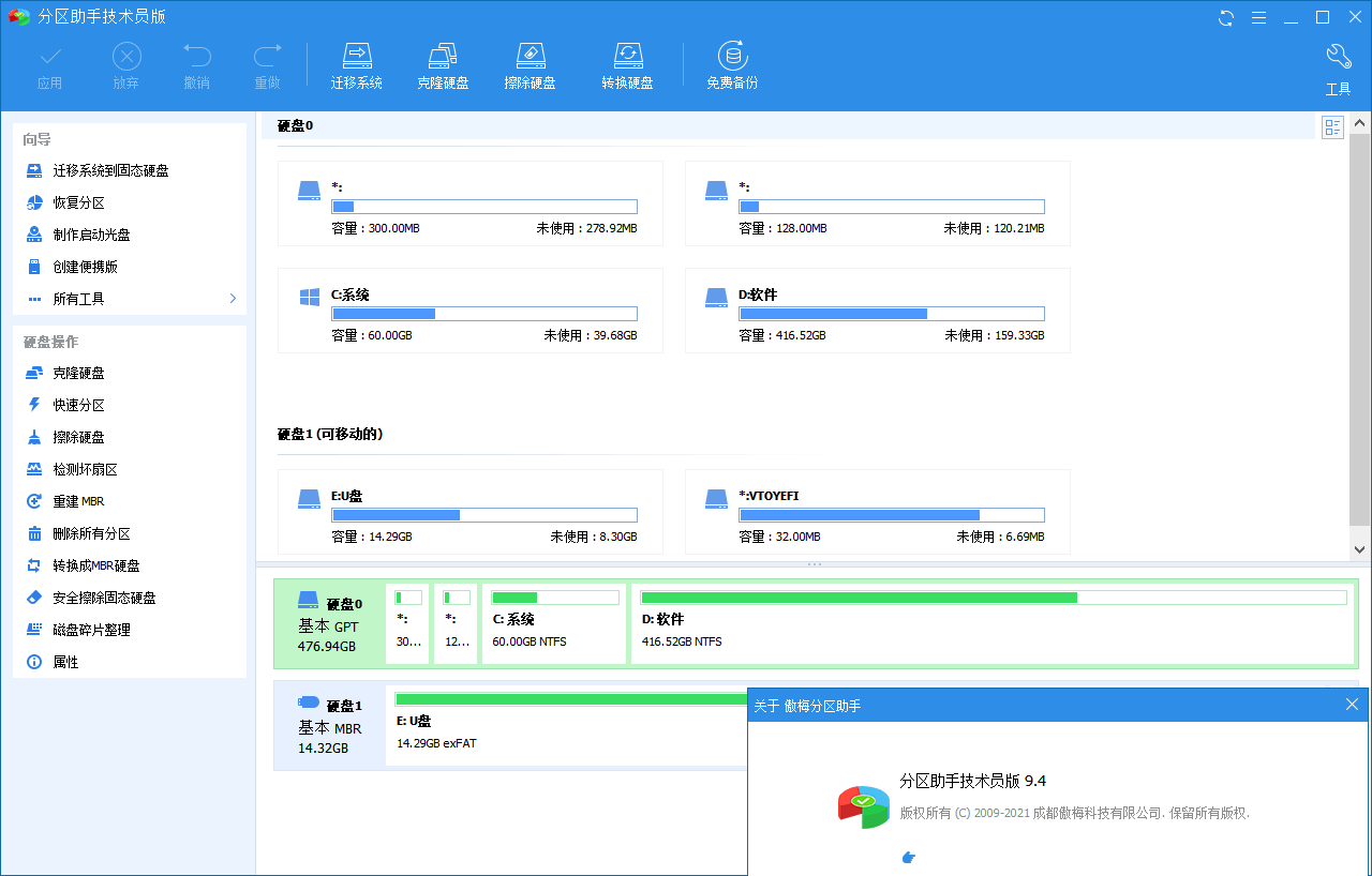 分区助手技术员v10.8.2特别版-明楼资源站