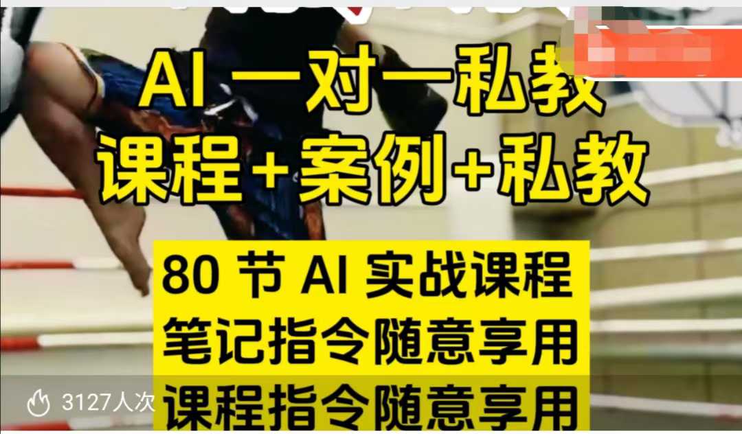 AI指令实战课，课程+案例，80节AI实战课程，笔记指令随意享用，课程指令随意享用(更新7月)-明楼资源站