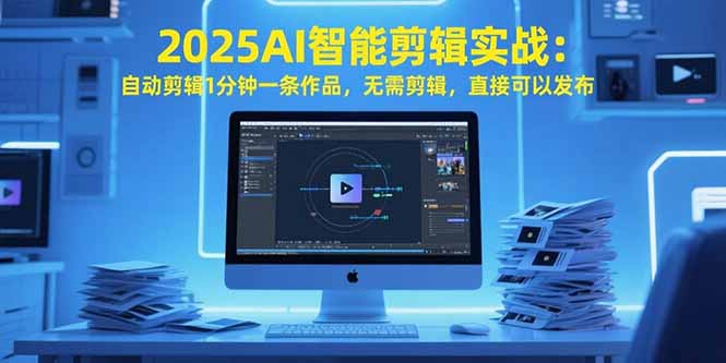 2025AI智能剪辑实战：自动剪辑1分钟一条作品，无需剪辑，直接可以发布-明楼资源站