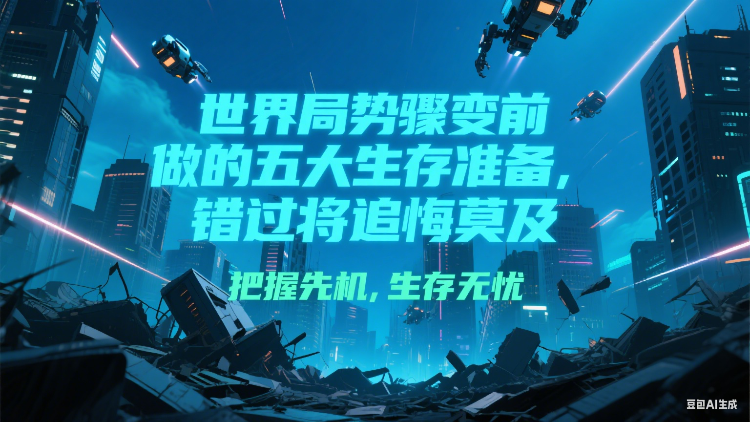 付费文章《世界局势骤变前必做的五大生存准备，错过将追悔莫及》-明楼资源站