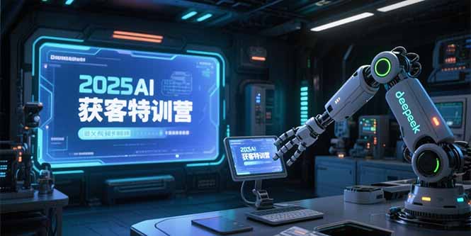2025AI获客特训营，AI图文视频全制作，deepseek工具实操教学-明楼资源站